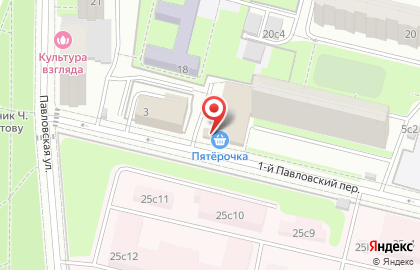АСНА - Северная Звезда в 1-м Павловском переулке на карте