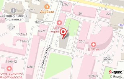 Общественный пункт охраны порядка в Землянском переулке на карте