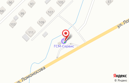 ГСМ-сервис на улице Ломоносова на карте