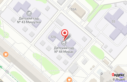 Детский сад Мирас №44 общеразвивающего вида на карте