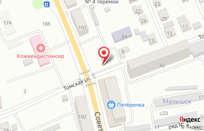 Магазин Крепеж на Томской на карте