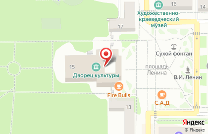 Городской Дворец культуры на улице Ленина на карте