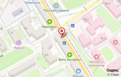 Киоск по продаже фруктов и овощей в Смоленске на карте