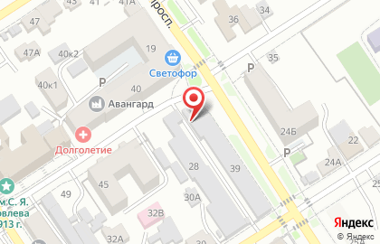 Компания Алтайхозторг в Центральном районе на карте
