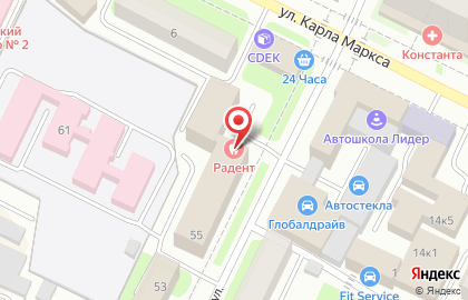 Строительная компания СтройДом на Комсомольской на карте