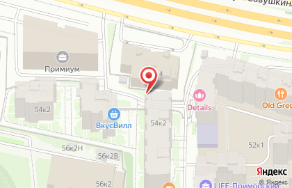 Кронверк на Приморском проспекте на карте