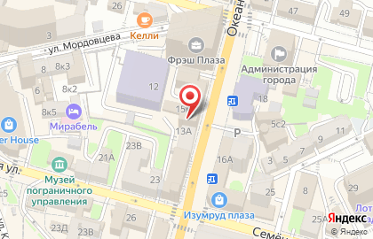 Национальный банк Траст на Океанском проспекте на карте