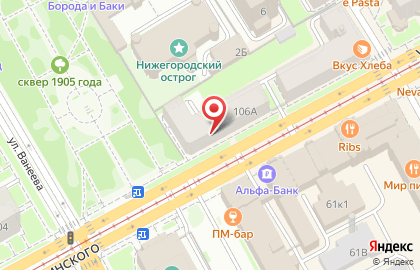 Салон Интерьеры будущего в Нижегородском районе на карте