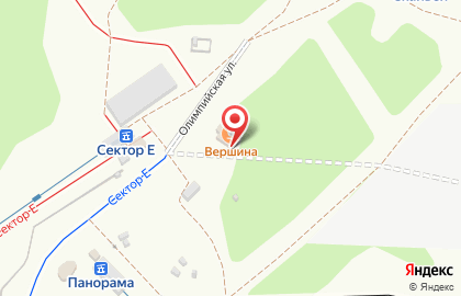 Ресторан Вершина на Олимпийской улице на карте