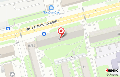 Магазин Северный градус на улице Краснодонцев на карте