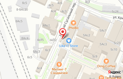 Сеть французских пекарен SeDelice на метро Курская на карте