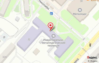 Красноярский индустриально-металлургический техникум в Красноярске на карте