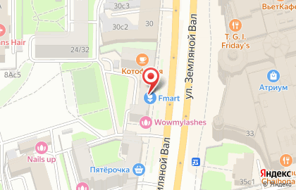 ЗАО КБ ЛОКО-Банк на улице Земляной Вал на карте
