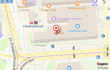 Агентство по продаже билетов Ticketland на Семёновской площади на карте