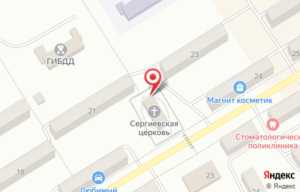 Приход церкви преподобного Сергия Радонежского на карте