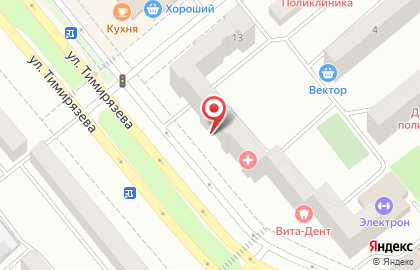 Магазин продуктов Алина на улице Тимирязева на карте