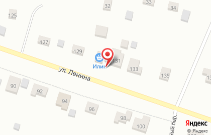 Продуктовый магазин Илин на улице Ленина на карте