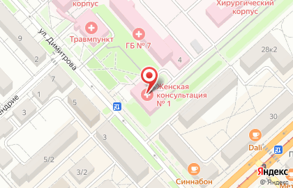 Женская консультация №1, Родильный дом №2 на карте