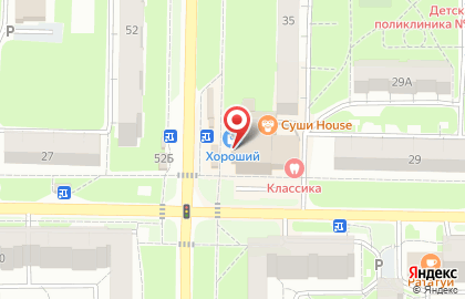 Барьер на Хрустальной улице на карте
