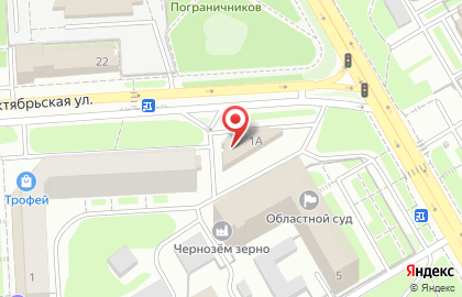 ОАО Банкомат, Липецккомбанк на Октябрьской улице на карте