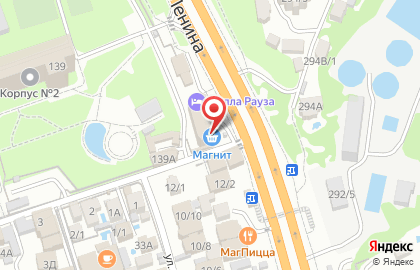 Супермаркет Магнит в Адлерском районе на карте