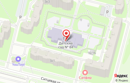 Детский сад №84 в Приморском районе на карте