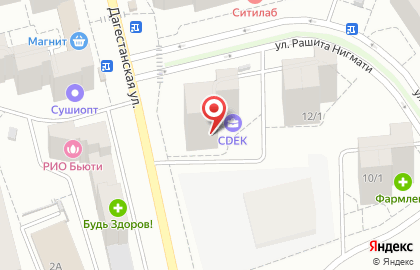 Агентство недвижимости Метражи на Дагестанской улице на карте