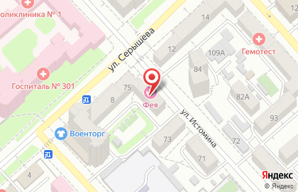 Салон красоты Фея в Кировском районе на карте