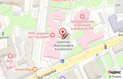 Православный храм Святителя Варсонофия Казанского чудотворца на карте