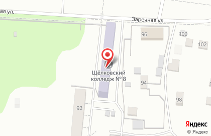 Московский областной профессиональный колледж инновационных технологий на Заречной улице на карте