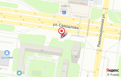 Супермаркет Пеликан на улице Свердлова на карте