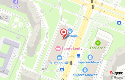 Избёнка на Новоясеневском проспекте на карте