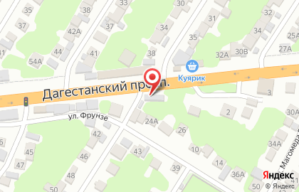 Шиномонтажная мастерская в Дагестанских Огнях на карте