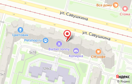 Ленцветторг в Приморском районе на карте