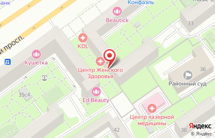 Центр женского здоровья на Кутузовском проспекте на карте