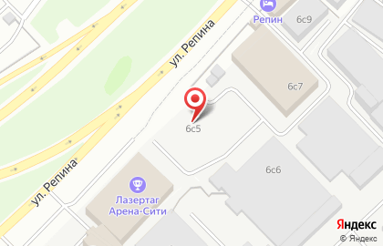 Шиномонтажная мастерская на улице Репина на карте