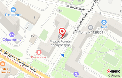 Бабушкинская межрайонная прокуратура на карте