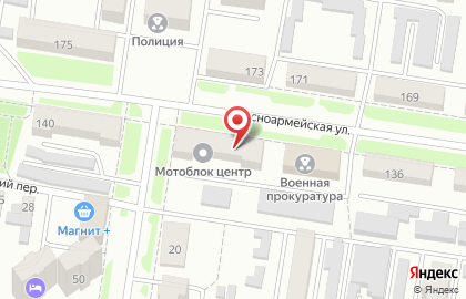 Серышевские на Красноармейской улице на карте