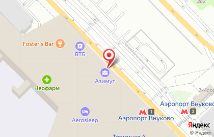 Компания по прокату и лизингу автомобилей Avis во Внуково на карте