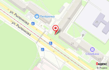 Киоск по продаже фруктов и овощей на улице Рыленкова на карте