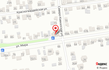 Продуктовый магазин Звезда на улице Мира на карте