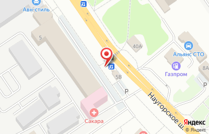 Чебуречная №1 на Наугорском шоссе на карте