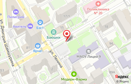 Киоск по продаже фруктов и овощей в Новосибирске на карте