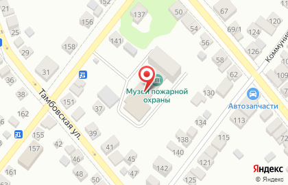6 Пожарная часть Федеральной противопожарной службы государственной противопожарной службы по Тамбовской области на карте