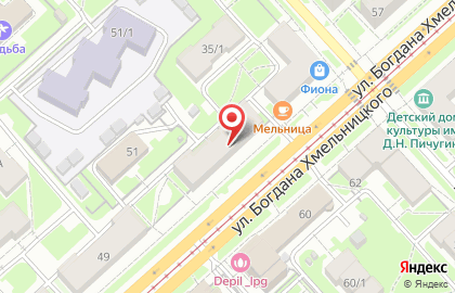 Торговый дом Новолит на проспекте Богдана Хмельницкого, 53 на карте