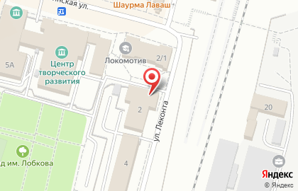 Банк ВТБ на улице Леконта на карте