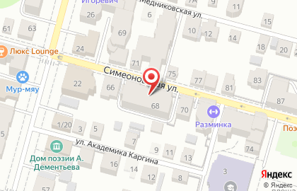 Служба доставки Империал на Симеоновской улице на карте