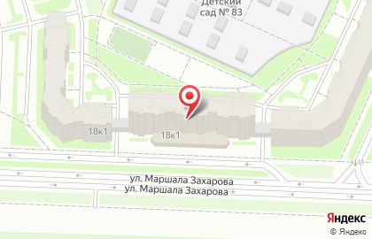 Парикмахерская Любимая на улице Маршала Захарова на карте