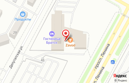 Гостиничный комплекс Братск на Депутатской улице на карте