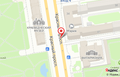 Станция Сибирская, МУП Новосибирский метрополитен на карте